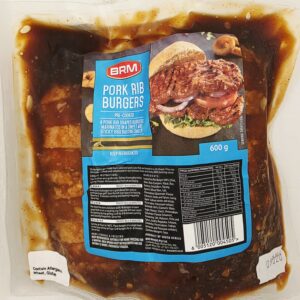 Rib Burgers Pork 600g 4's (BRM)
